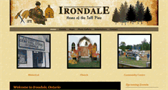 Desktop Screenshot of irondaleontario.ca
